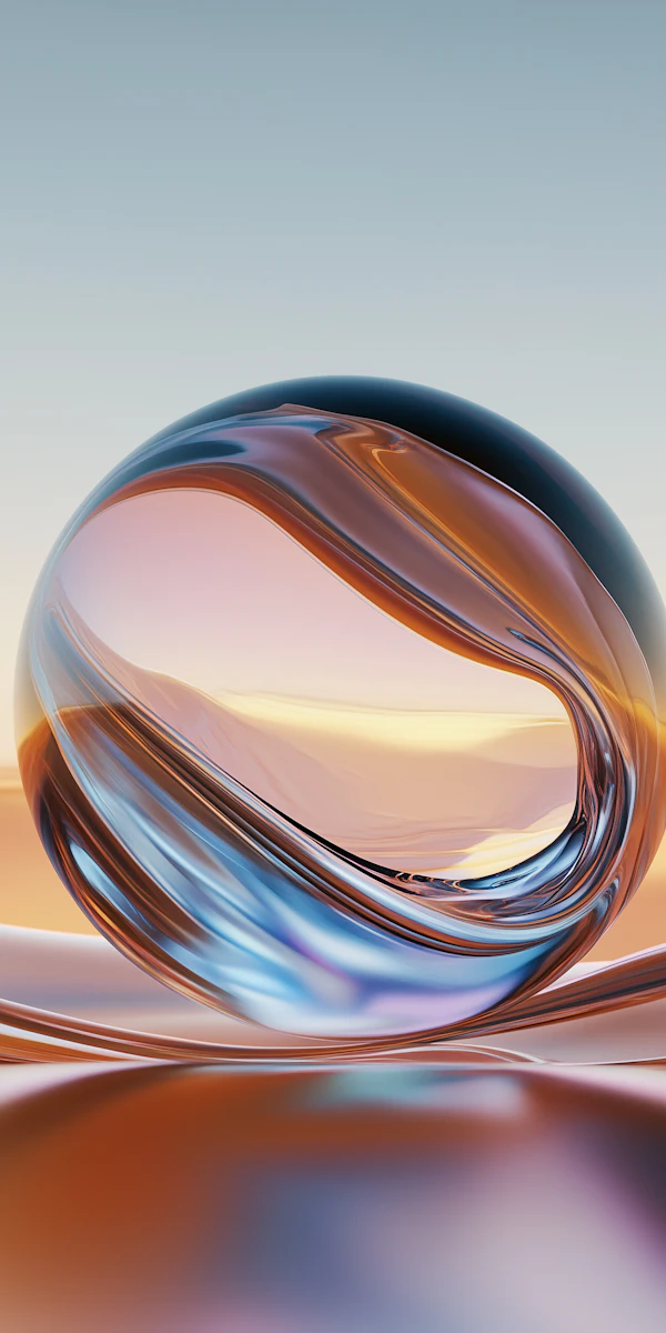 Surreal Glass Sphere