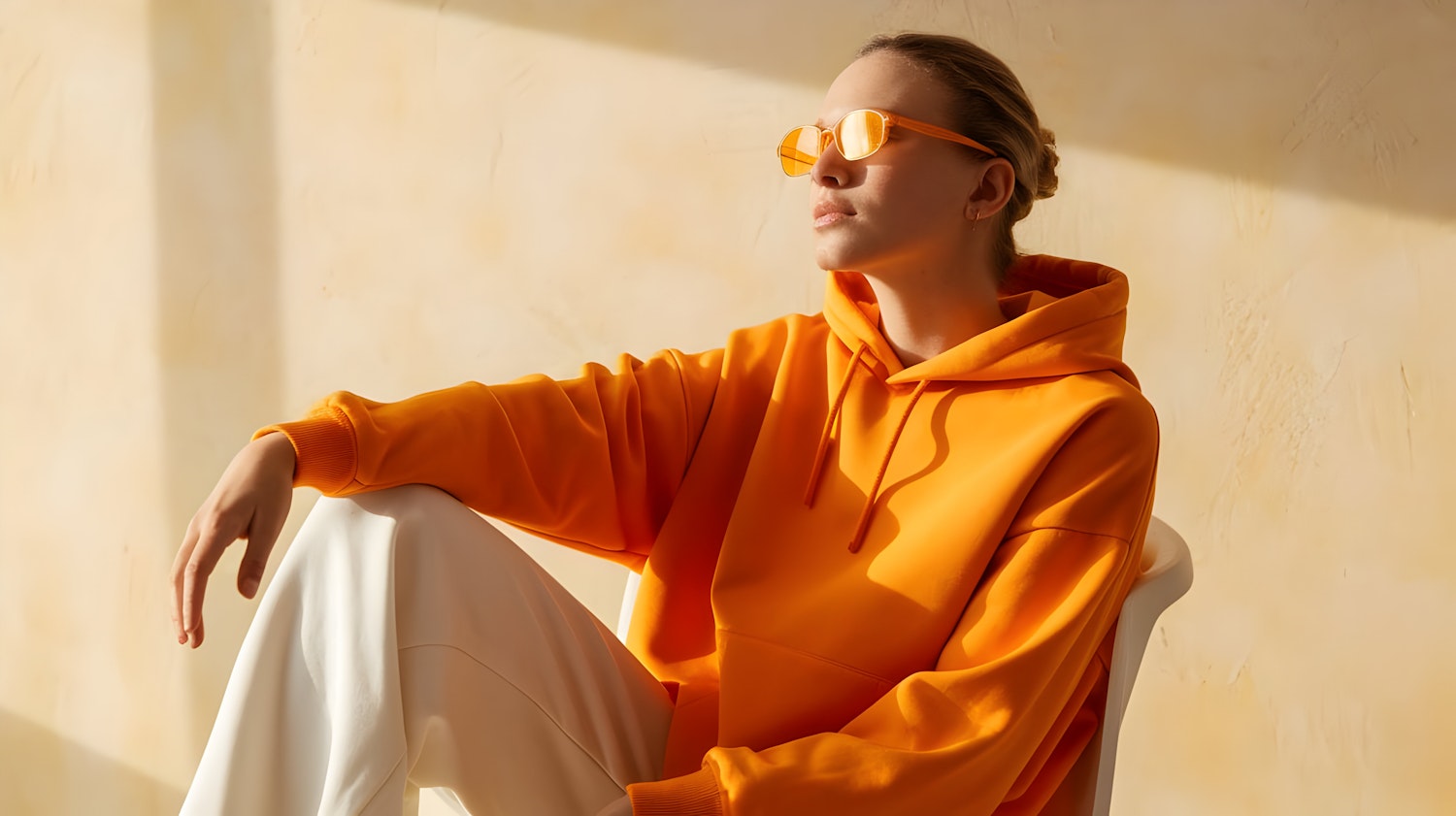 Stylish Orange Hoodie