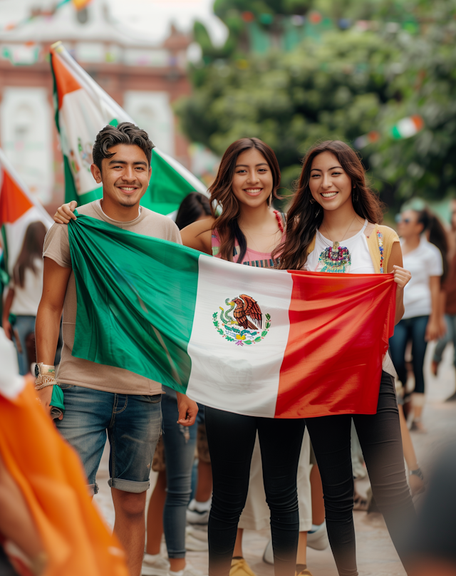 Celebrating National Pride with Mexican Flag