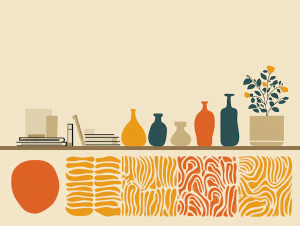 Minimalist Shelf Art