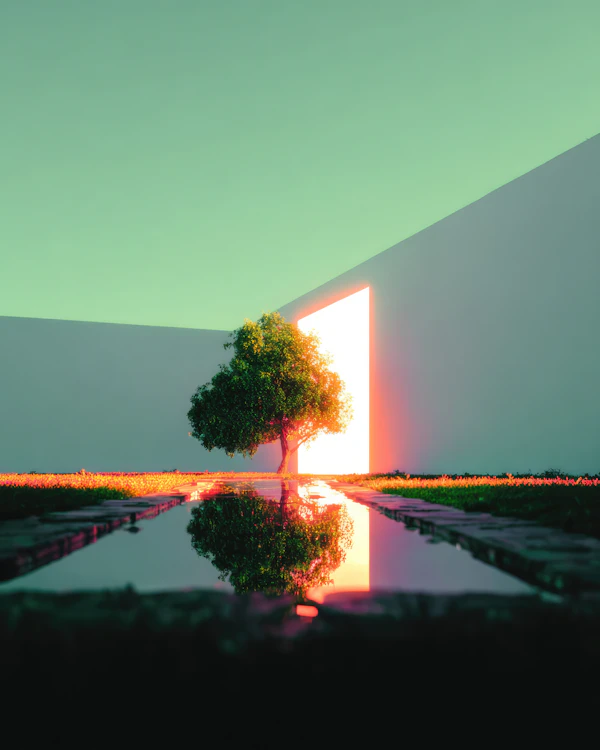Surreal Tree Reflection