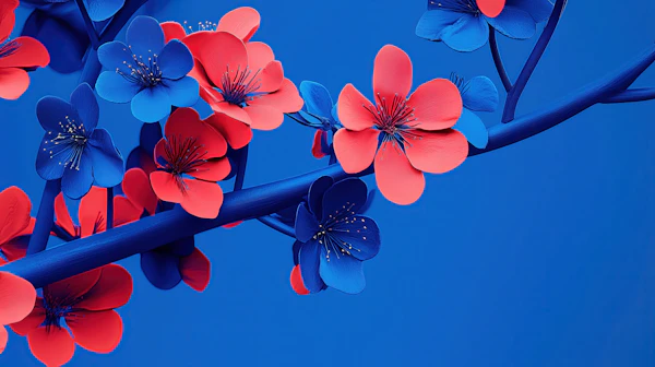 Bold Floral Artwork