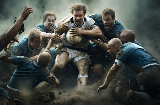 The Grit of Rugby: A Player's Tenacious Drive