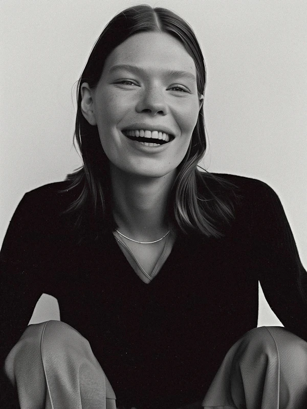 Black-and-White Portrait