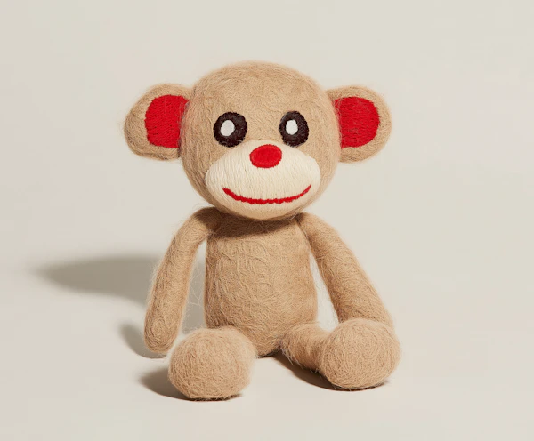Handcrafted Felt Monkey