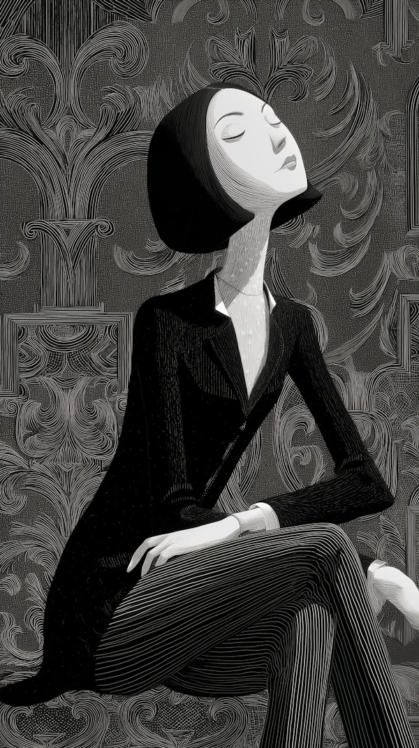 Elegant Monochrome Portrait