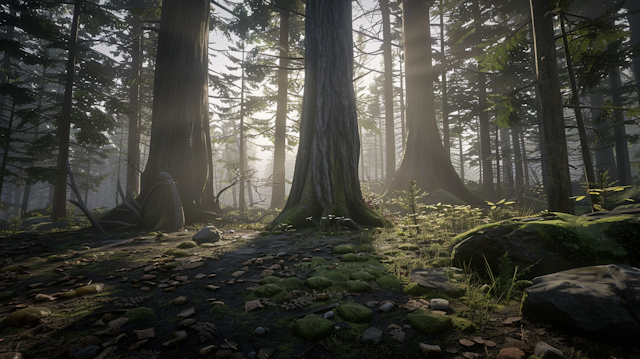 Serene Forest Scene