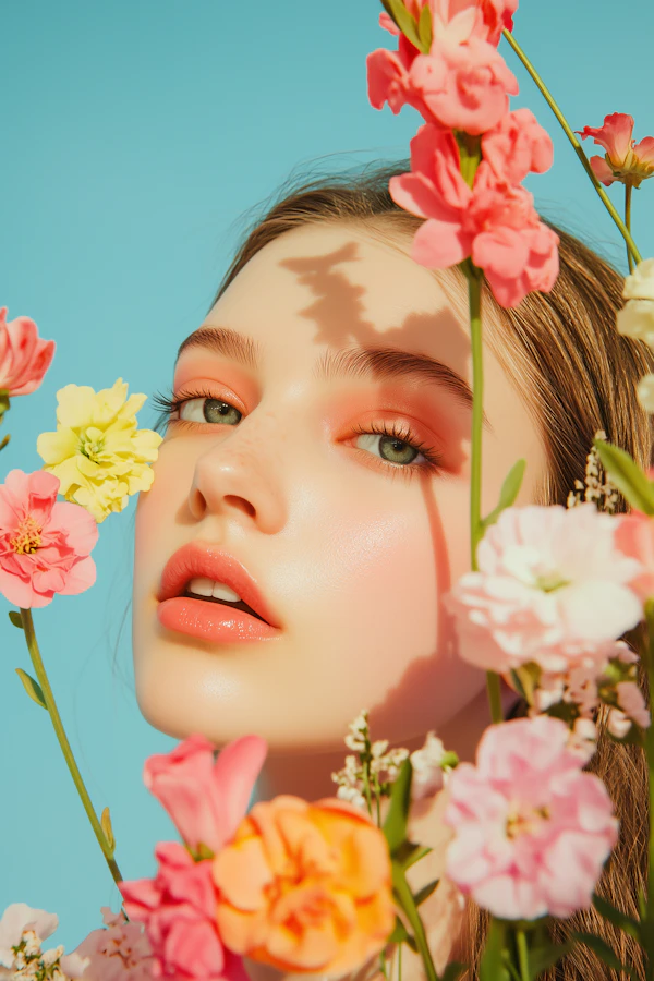 Floral Portrait Beauty