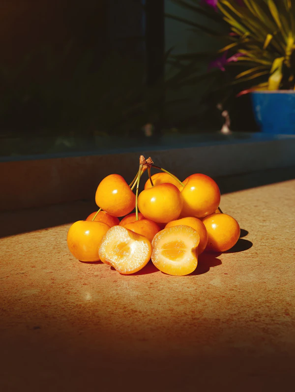 Golden Yellow Cherries