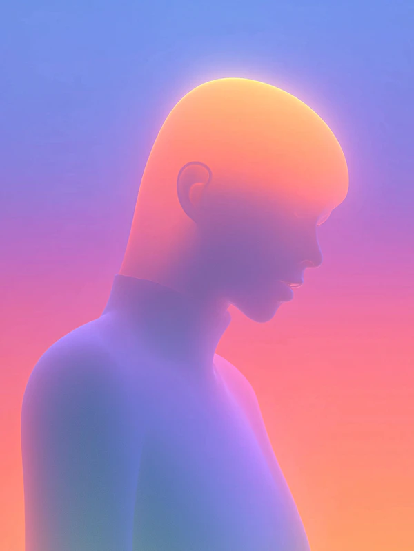 Ethereal Gradient Portrait