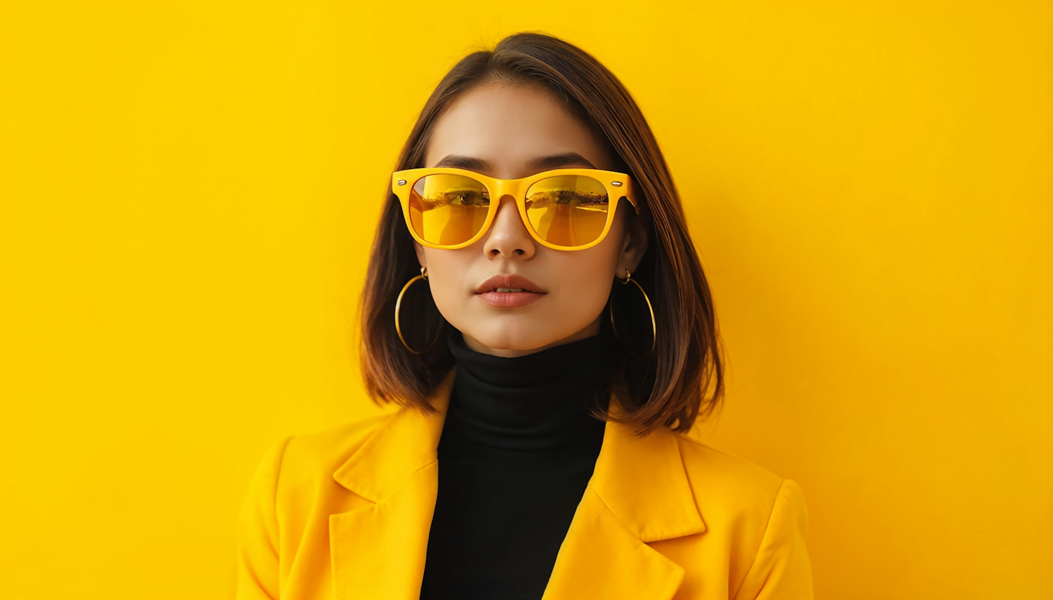 Stylish Woman in Yellow