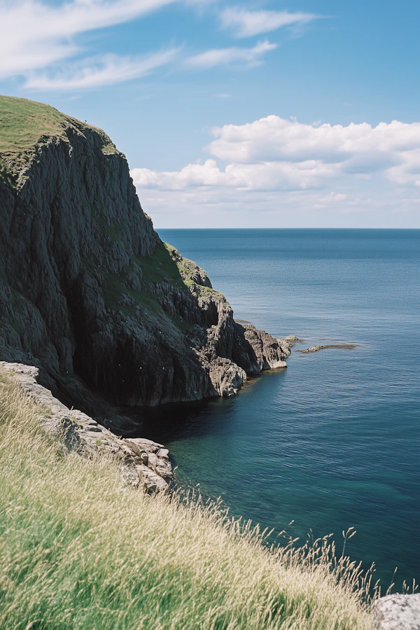 Coastal Cliffside Scene