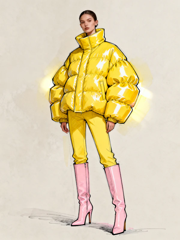 Stylish Yellow Attire