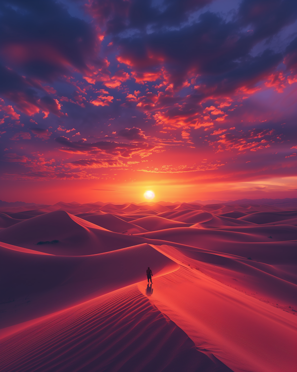 Desert Sunset Solitude