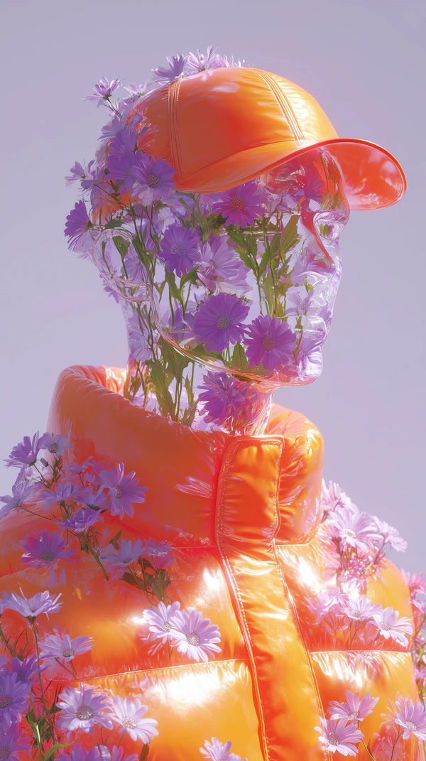 Floral Harmony Portrait