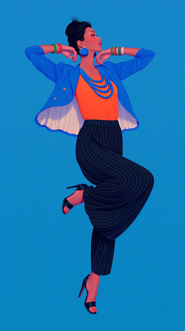 Stylish Pose Illustration