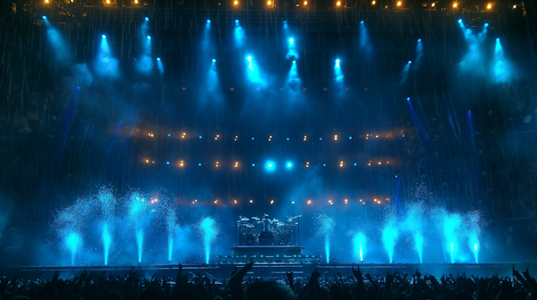 Dynamic Live Concert with Pyrotechnics