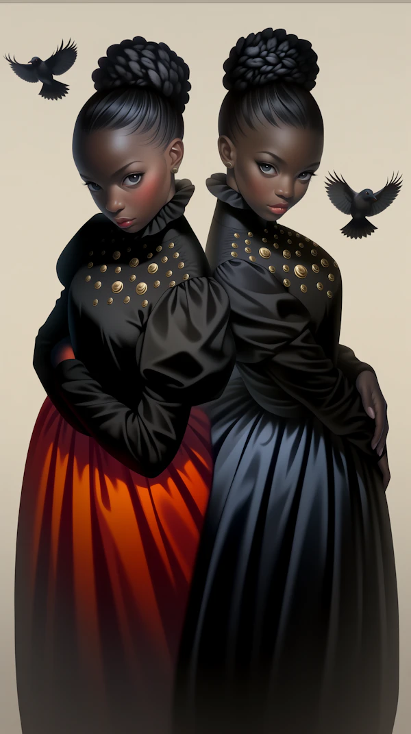 Elegant Duo Portrait