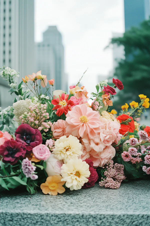 Urban Floral Tranquility