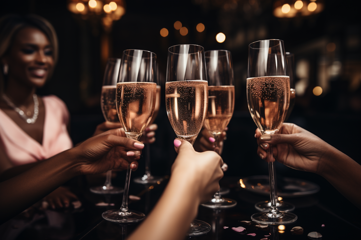 Elegant Champagne Toast Celebration