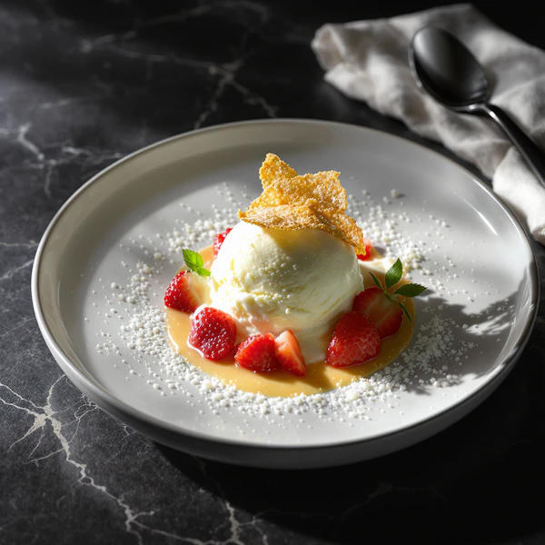 Elegant Dessert Plating