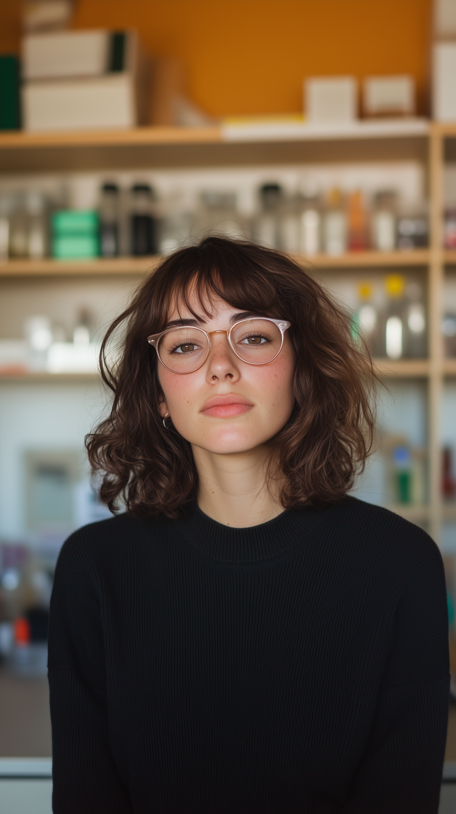 Portrait of a Young Woman with Glasses