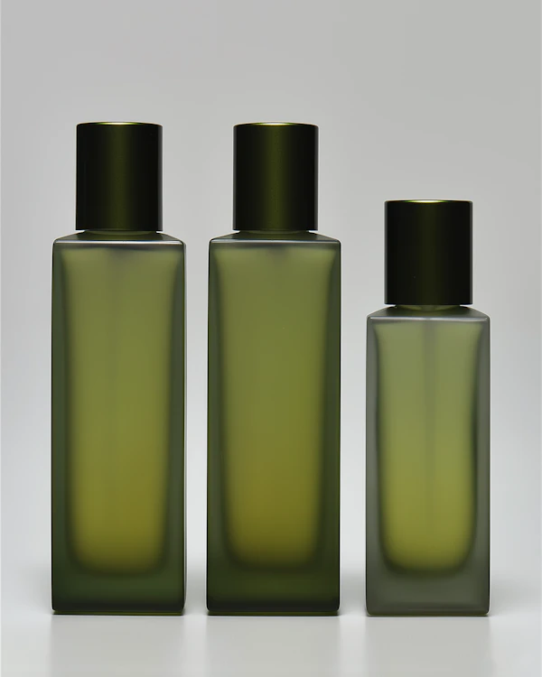 Minimalist Green Bottles