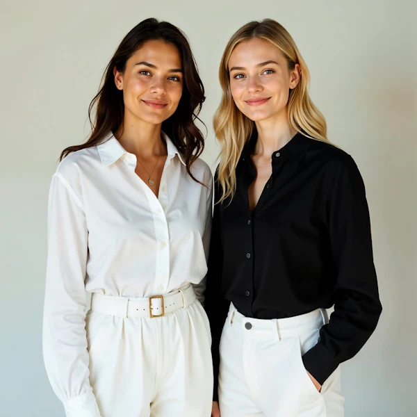 Two Women Smiling