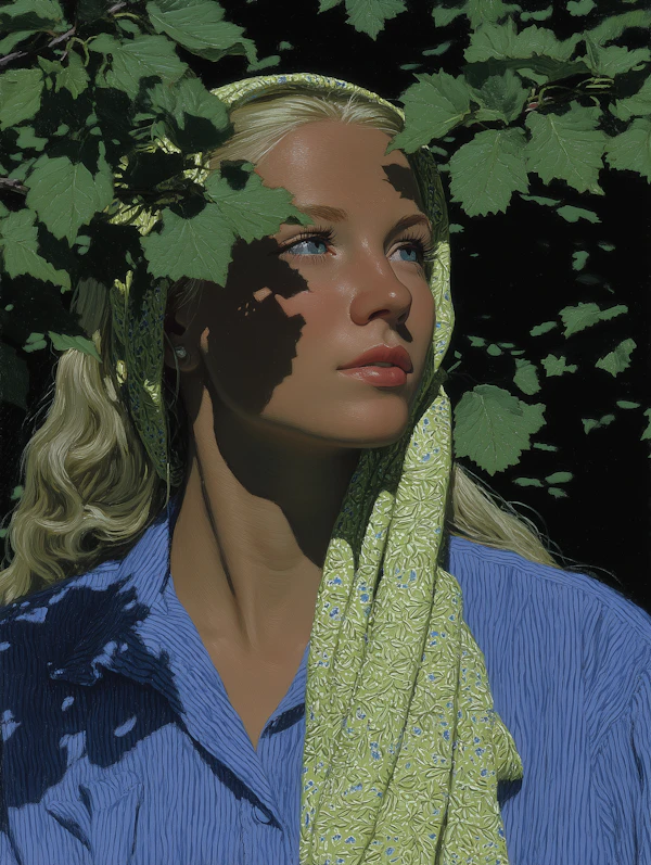Contemplative Woman Outdoors