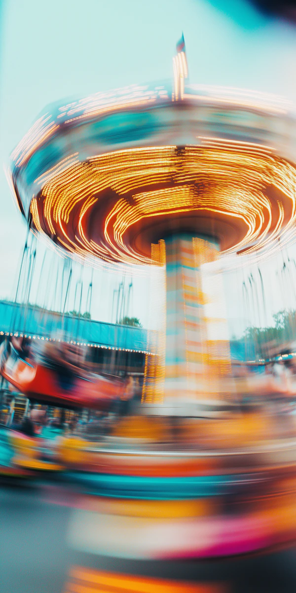 Vibrant Spinning Carousel