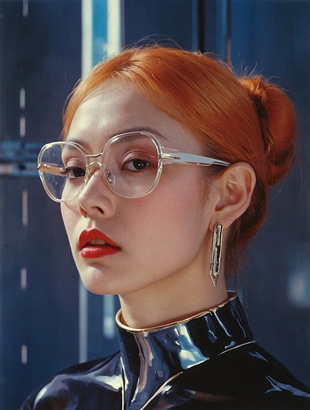 Vibrant Portrait with Orange Hair