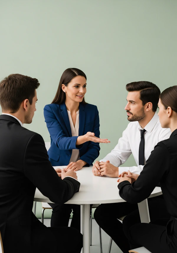 Professional Meeting Scene