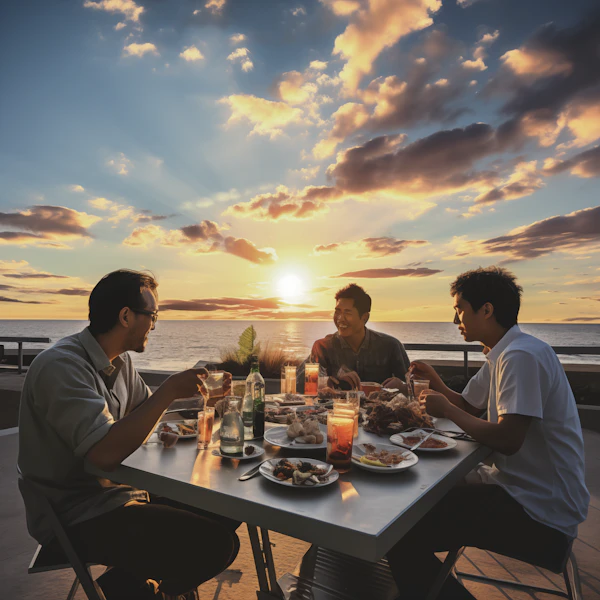 Sunset Banquet of Friends