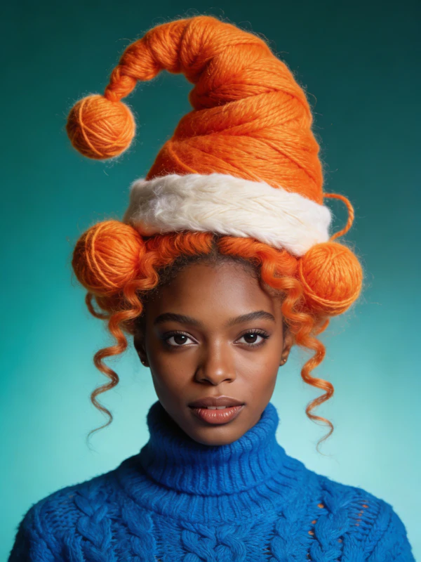 Vibrant Hat Portrait