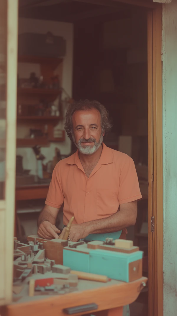 Woodworker in Workshop