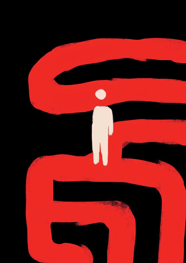 Minimalist Maze Art