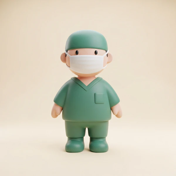 Cartoon Medical Professional