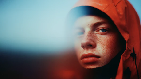 Red Hooded Man