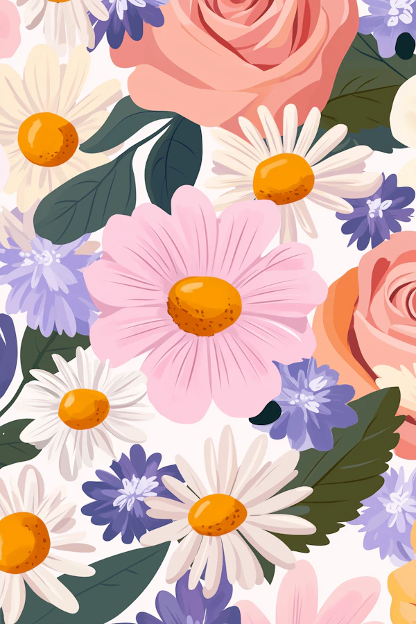 Vibrant Floral Illustration