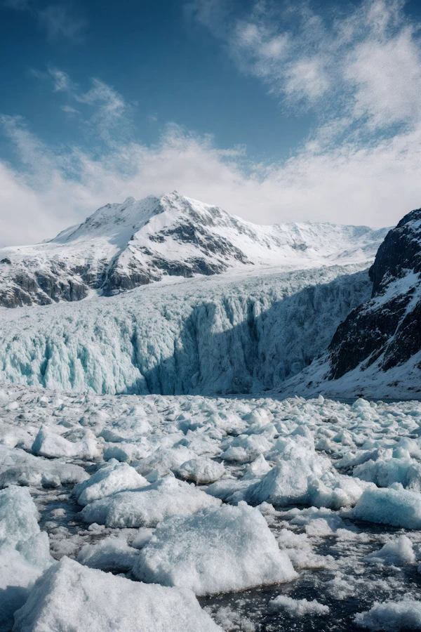 Glacier and Mountainscape