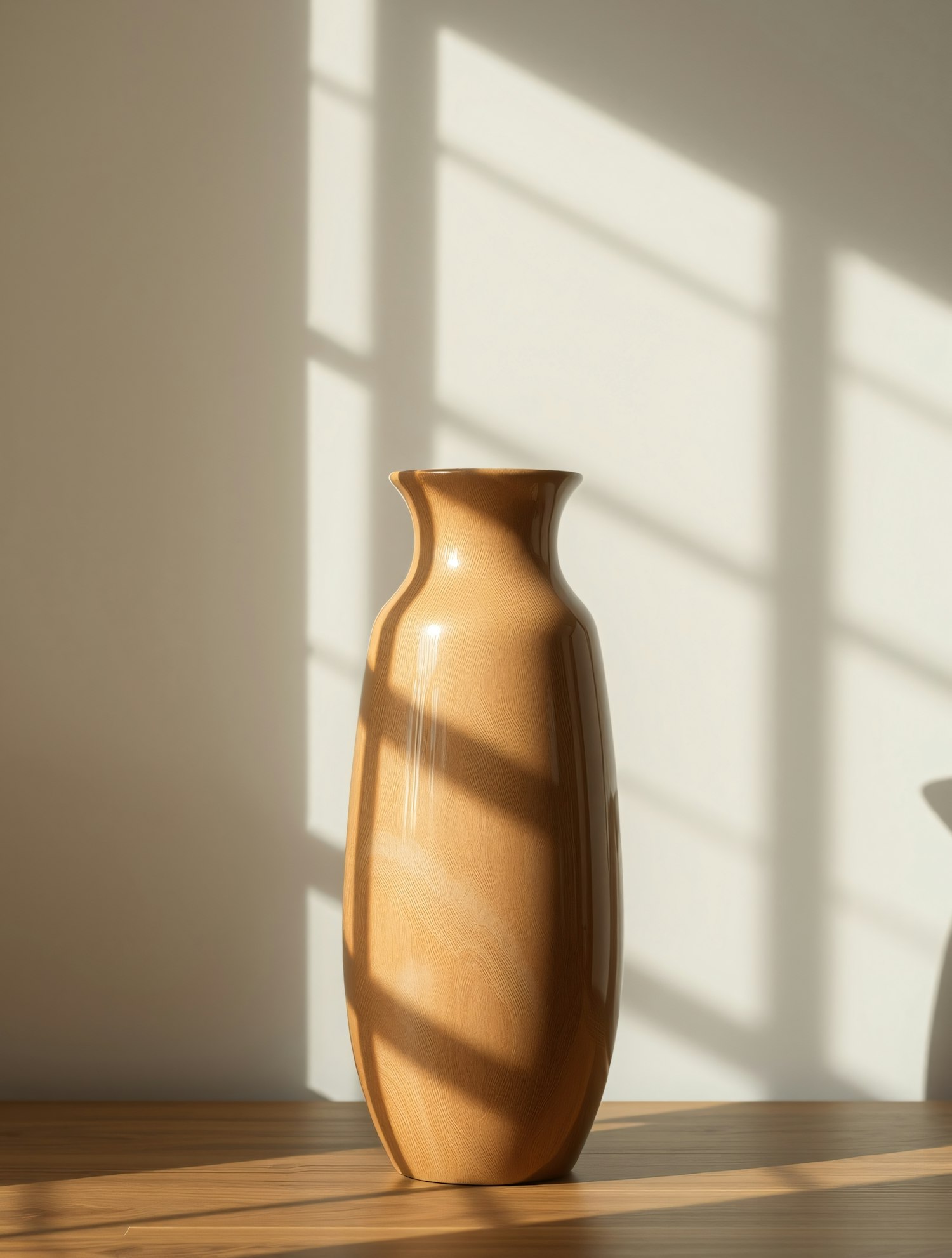 Elegant Wooden Vase