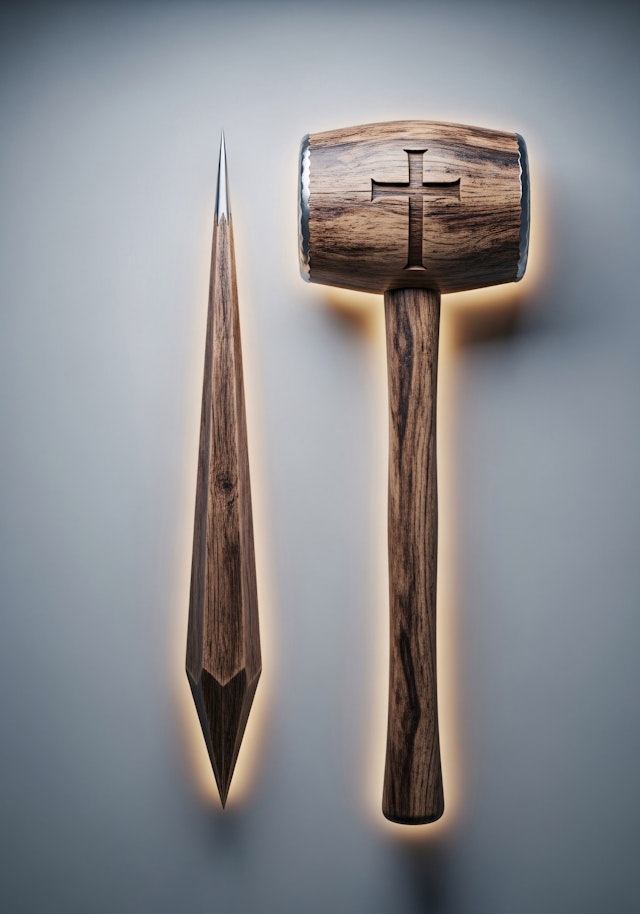 Wooden Tools Display