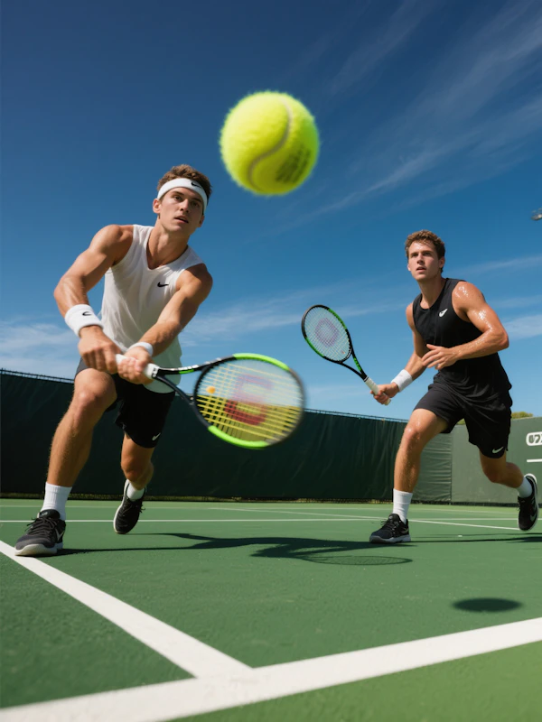 Tennis Match Action