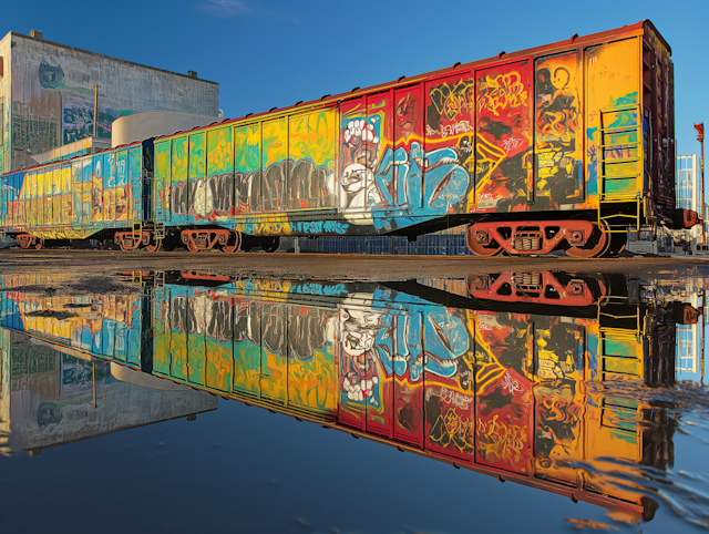 Graffiti Train Car