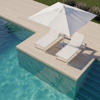 Serene Poolside Scene