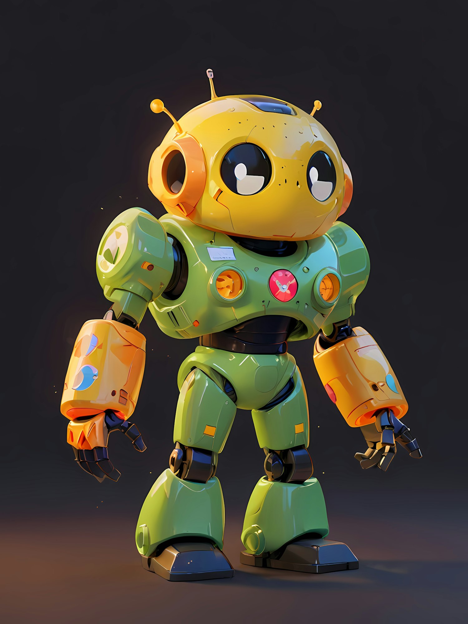 Playful Robot Design 3D Image on Lummi