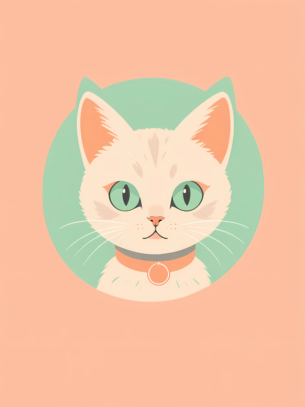 Stylized Cat Illustration