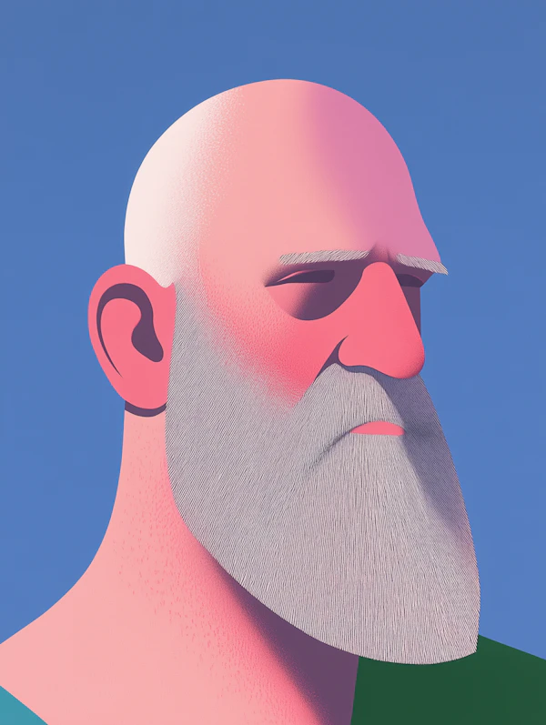 Stylized Bearded Man