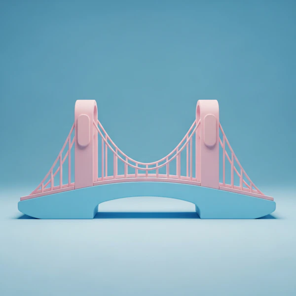 Stylized Suspension Bridge