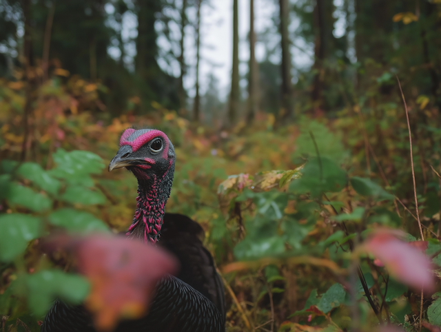 Wild Turkey in Forest